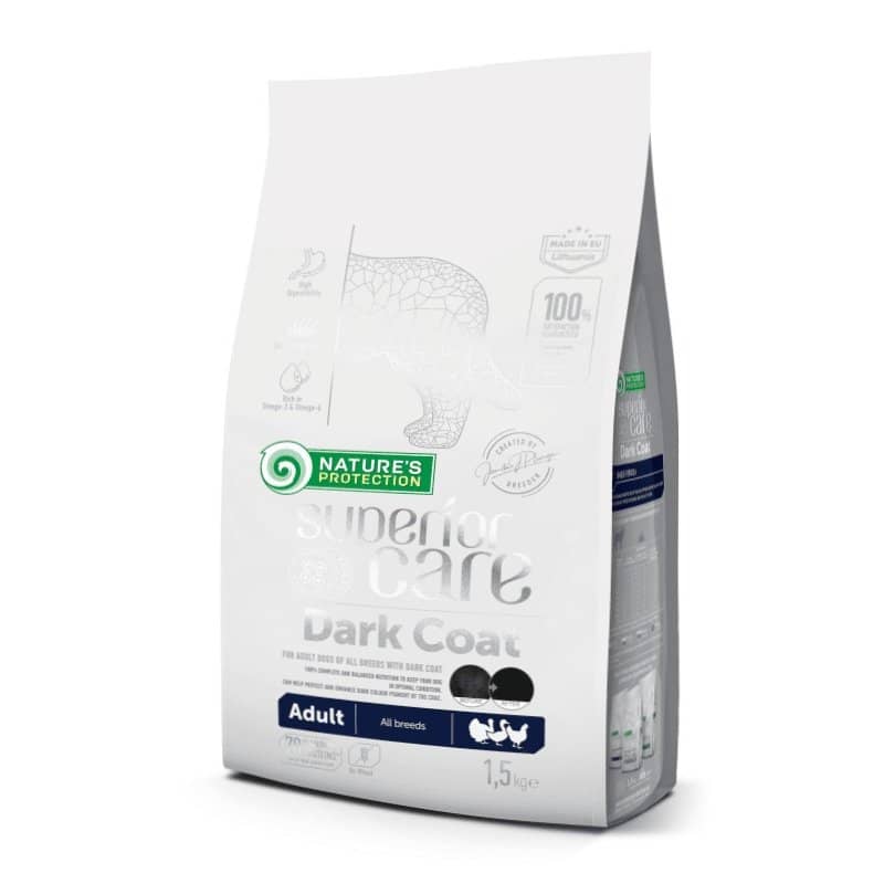 NATURE`S PROTECTION SUPERIOR DOG BLACK ALL sausā suņu barība 1.5kg